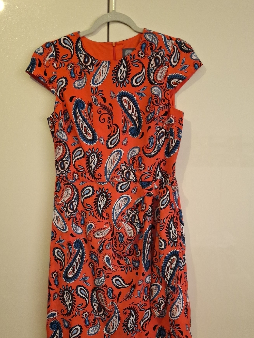Vince Camuto Pink Paisley Midi Dress